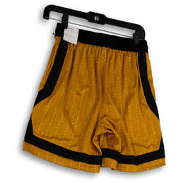 NWT Womens Gold Black Elastic Waist Pull-On Athletic Shorts Size XS alternative image