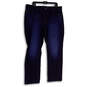 Womens Blue Denim Medium Wash Pocket Stretch Straight Leg Jeans Size 20M image number 1