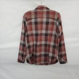 Kuhl Brown Plaid Button Up Shirt WM Size S alternative image