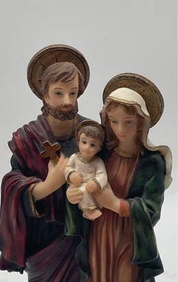 Vintage Holy Family Sagrada Santini Gold Ceramic Familia Statue Figurine alternative image