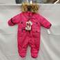 NWT Canada Weather Gear Infant Pink Faux Fur Snowsuit Size 3-6 M image number 1
