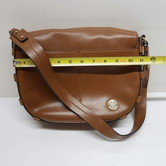 Vince Camuto Brown Leather Shoulder Bag image number 2