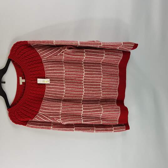 Talbots Women Sweater Red L image number 1