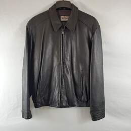 Reilly Olmes Men's Black Leather Jacket SZ M