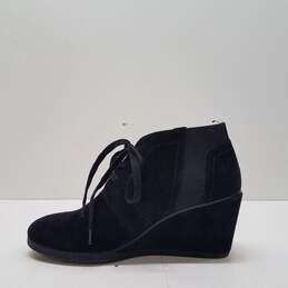 Franco Sarto Black Suede Wedge Ankle Boots Women's Size 8.5 M alternative image