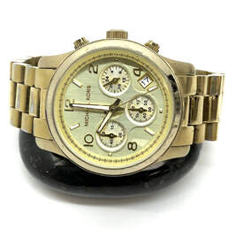 Designer Michael Kors MK- 5055 Gold-Tone Analog Dial Quartz Wristwatch alternative image