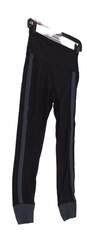 Womens Black Stretch Elastic Waist Activewear Cropped Leggings Size Small image number 2