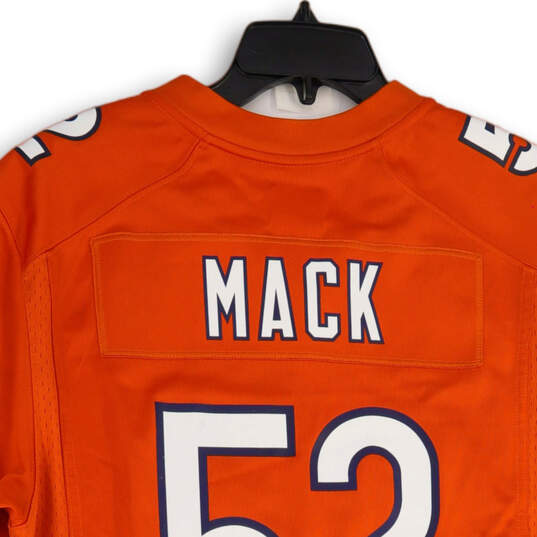 Mens Orange Chicago Bears Khalil Mack #52 NFL Football Jersey Size Medium image number 4