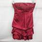 Neblon Wine Red Embellished Cocktail Mini Dress Women's Size Small image number 1