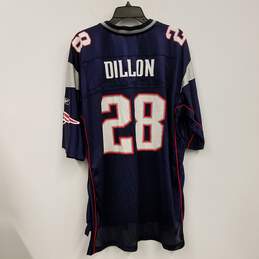 Mens Blue New England Patriots Corey Dillon #28 NFL Football Jersey Size XL alternative image