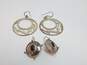 Taxco 925 Onyx & Cut Out Drop Earrings 17.0g image number 1