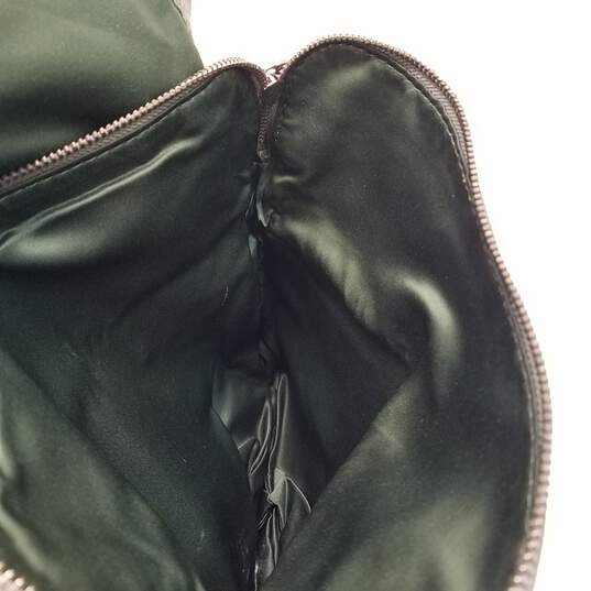 Juicy Couture Olive Green Leather Fold Over Flap Zip Medium Shoulder Crossbody Bag image number 4