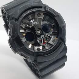 Casio G-Shock GA-201 50mm All Black Digital & Analog Watch 74g