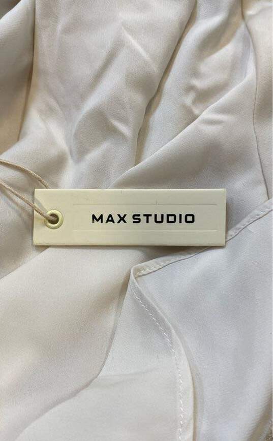 Max Studio White Blouse - Size X Small image number 7