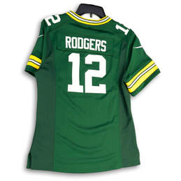 Womens Green On Field GB Packers #12 Aaron Rodgers Football Jersey Size L alternative image