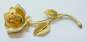 VNTG BSK Gold-tone Flower Brooch & Earth Tone Jewelry Set image number 5