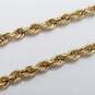 BBB 10K Gold Twist Rope Chain 23in Necklace 7.4g image number 3
