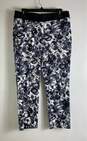 Express Women Gray Floral Print Dress Pants 6R NWT image number 1