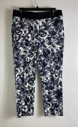 Express Women Gray Floral Print Dress Pants 6R NWT