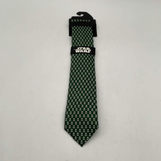 NWT Mens Green Hunter Storm Trooper Adjustable Fashionable Pointed Necktie image number 1