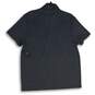 NWT Alfani Mens Gray Space Dye Spread Collar Stretch Polo Shirt Size Large image number 2