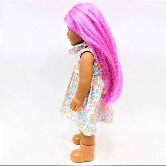American Girl Doll W/ Pink Hair & Blue Eyes image number 4