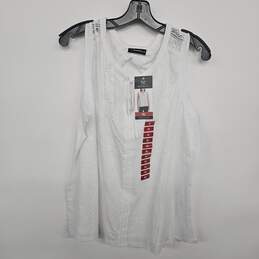 Rafaella White Sleeveless Shirt