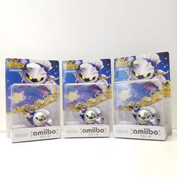 Bundle of 3 Nintendo Amiibo Kirby Series Meta Knight Figures