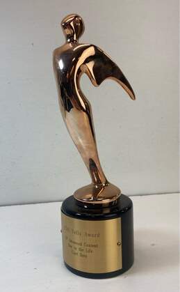 Telly Winners Trophy 11.5in Tall Television Showcase Award Bronze Stature 2011