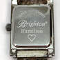 Designer Brighton Hamilton Silver-Tone Dial Chain Strap Analog Wristwatch image number 4