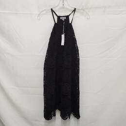 NWT Chelsea 28 WM's Black Sleeveless Lace Blouse Top Size XS