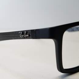 Ray-Ban Matte Black Square Eyeglasses alternative image