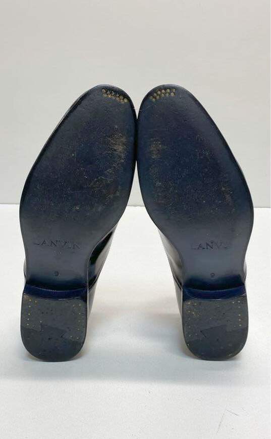 Lanvin Patent Leather Derby Shoes Black 9 image number 8