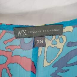 Armani Exchange Women Multicolor Mesh Blouse Sz XS alternative image