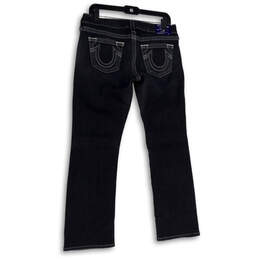 Womens Blue Dark Wash Denim Pockets Stretch Straight Leg Jeans Size 30 alternative image