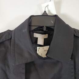 H&M Women's Black Trench Coat SZ 4 NWT alternative image