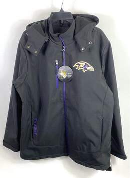 NFL Men Black Baltimore Ravens Jacket XL