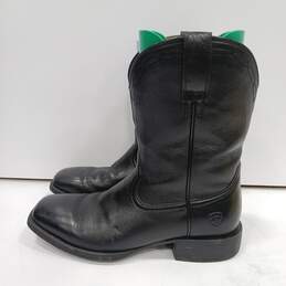 Ariat Black Leather Square Toe Western Boots Men's Size 9D