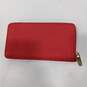 Michael Kors Red Leather Zip Around Wallet image number 2