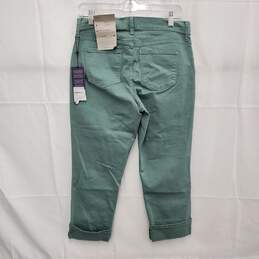 NWT DAYLA WM's Wide Cuff Capri Green Jeans Size 4x 24 alternative image