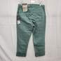 NWT DAYLA WM's Wide Cuff Capri Green Jeans Size 4x 24 image number 2