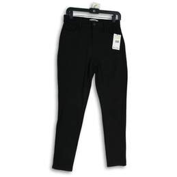 NWT Womens Black Dark Wash Stretch 5 Pocket Design Skinny Jeans Size 4