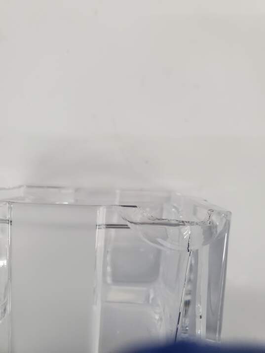 GENUINE TIFFANY & CO. CRYSTAL GLASS FROSTED BOW RIBBON BOX image number 3