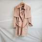 Topshop Blush Pink Belted Trench Coat WM Size 6 NWT image number 1
