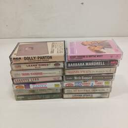 BUNDLE OF 14 ASSORTED COUNTRY CASSETTES