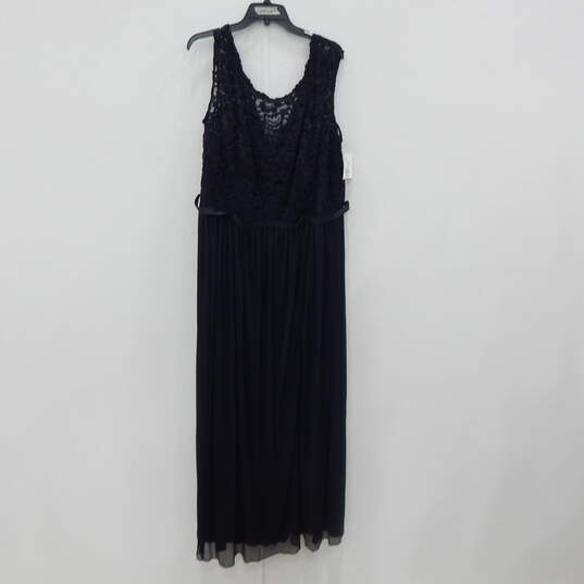 New Women Davids Bridal Size 22 All Black Straight Gown image number 1