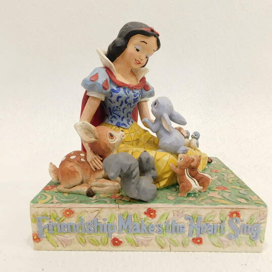 Enesco Jim Shore Disney Showcase Snow White Friendship Makes The Heart Sing Figurine IOB image number 3