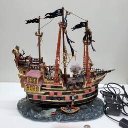 Lemax Spooky Town The Pillager Skeleton Pirate Ship Halloween 11" Miniature P/R