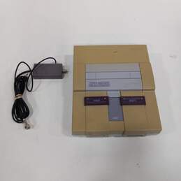 Vintage Super Nintendo Entertainment System Video Game Console Model SNS-001