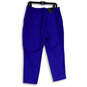 NWT Womens Blue Hayden Flat Front Slash Pockets Ankle Pants Size 12P image number 2